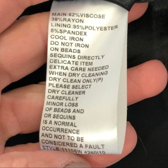 Seduce Black Shift Dress Backless Metallic Keyhole Sexy Designer NWT Size 6 - Picture 12 of 12